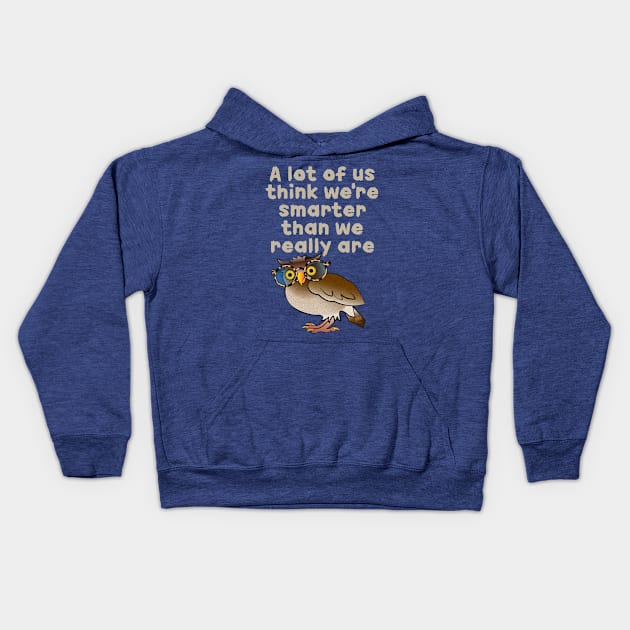 Smarter Owl Kids Hoodie by NN Tease